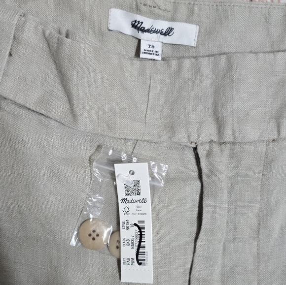 NWT Madewell Women The Harlow Wide-Leg Pants Size 8T - Picture 9 of 13